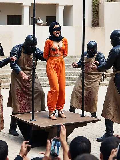 Prisoner of war being executed