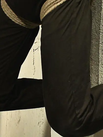 Muscled gay hunk fucks a tied up man so damn...