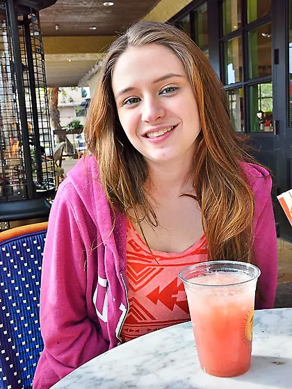 Charming ass redhead