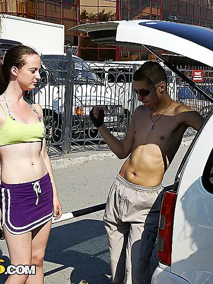 Going outdoors for a spring vacation and enjoying their bodies