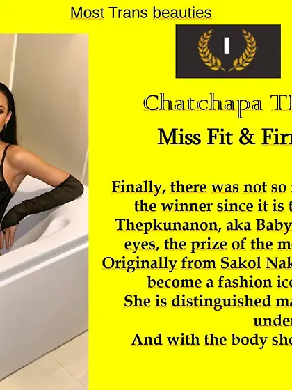 1st Ladyboys Category : Chatchapa THEPKUNANON