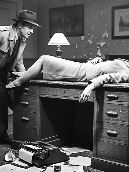 Film Noir Crime Scene