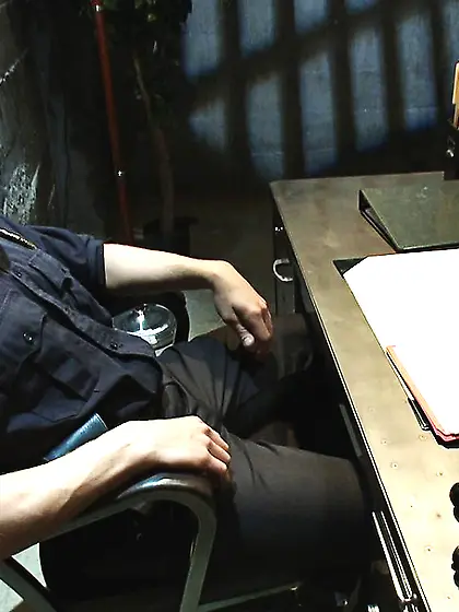 Horny police officer fucks