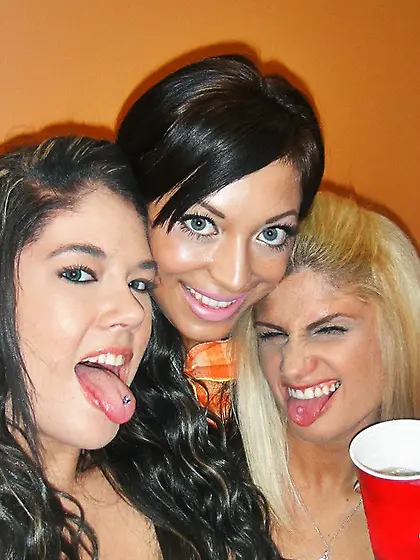 Sassy Samantha Stone called two friends for a pyjamas party and