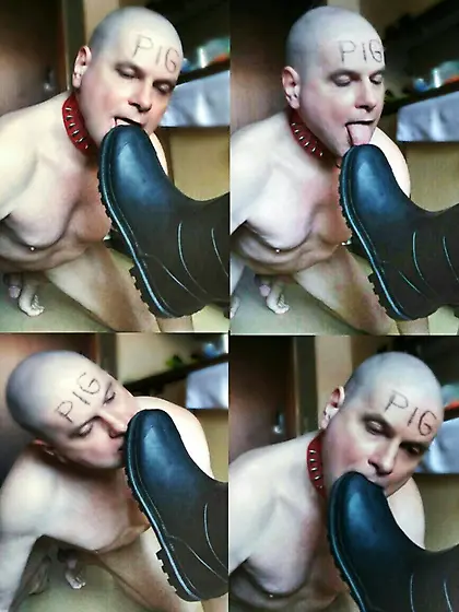Femdom lady humiliates naked penis holder Andrew