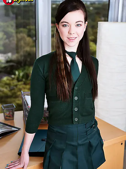 Cute naked schoolgirl