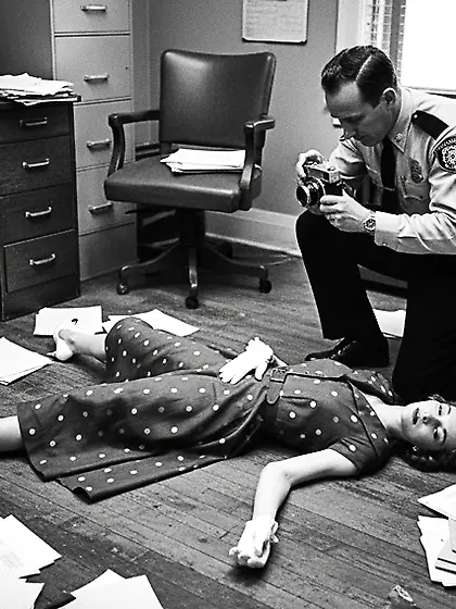 Film Noir Crime Scene