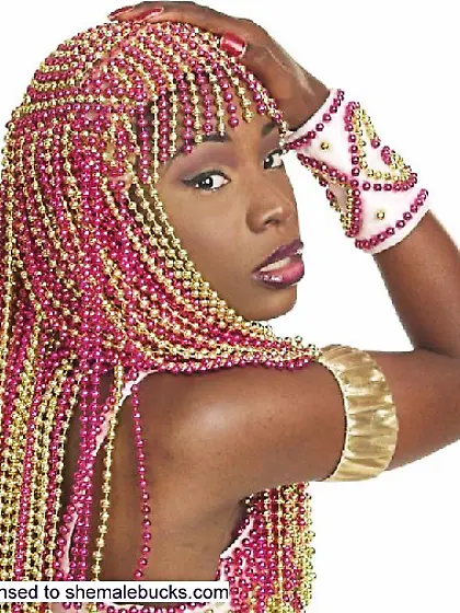 Enigmatic ebony princess in lingerie