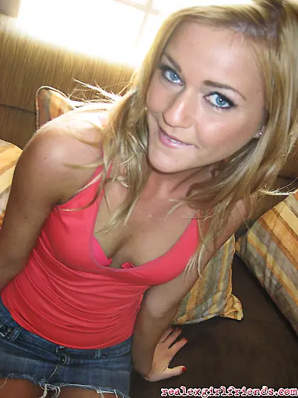 This petite young babe shows her shaved cunt and gets destroyed