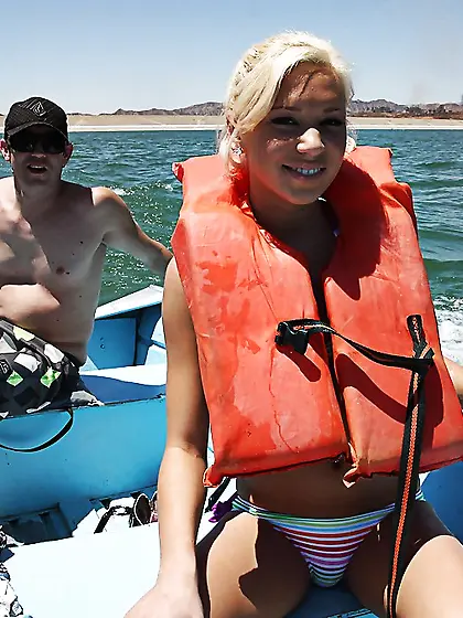 Big tits teen beach babe