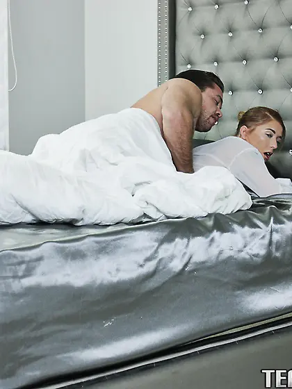 Teen assumes challenging positions during...