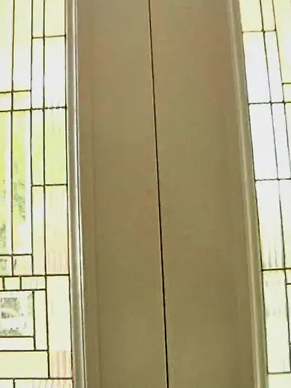 Denim shorts short-haired blonde