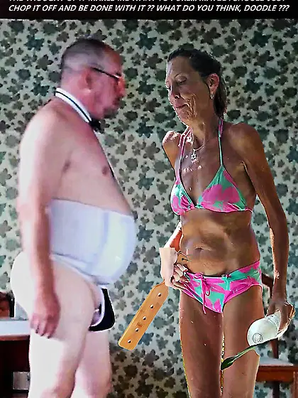 naughty dooodle gets spanked by nana