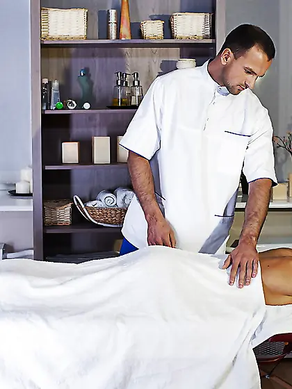 Tiny European girl Foxi Di gets a massage and her pussy licked