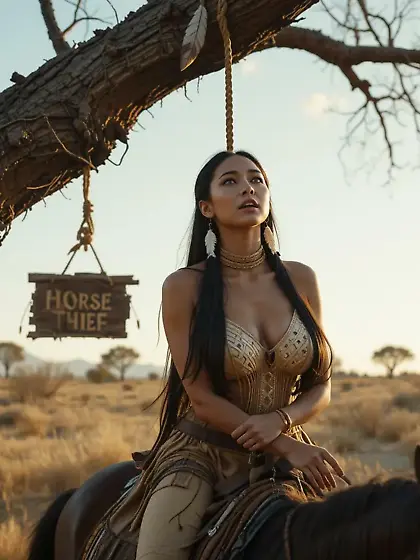 AI Wild West hanging