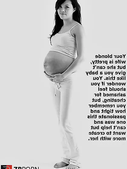 Pregnant Asian Captions