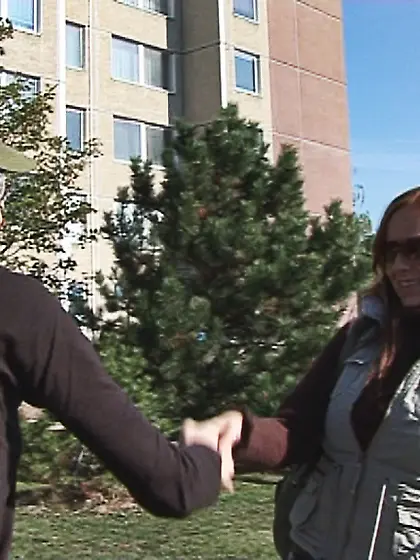 Girl picks teen brunette