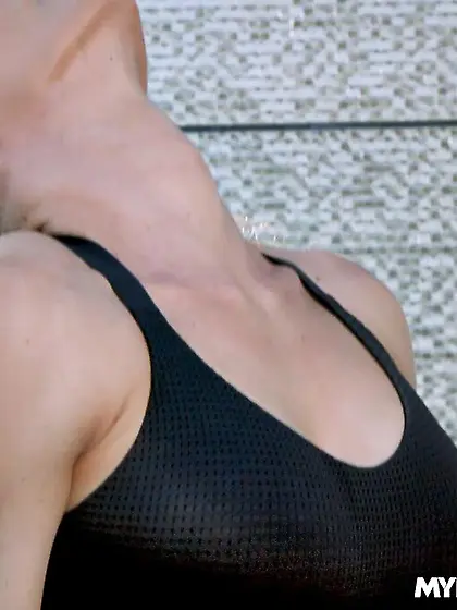 Slutty busty milf sucks