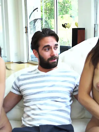 Brunette lesbian first time