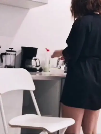 Hot kitchen-sex for horny curvy girl