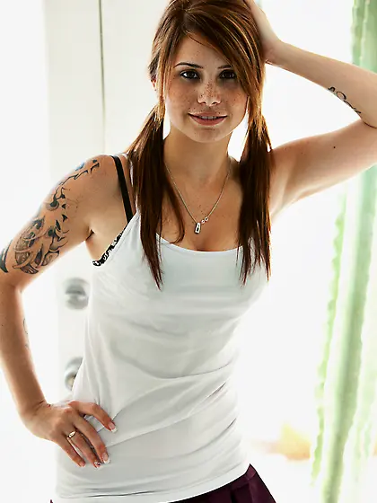 Hailey Leigh takes her sexy lace panties off and shows us her am