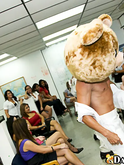 Wild office blowjob
