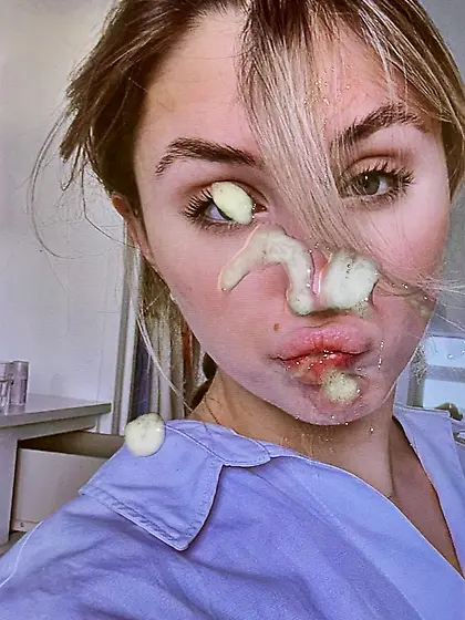 Jizz covered Liuba markelovva slutty face