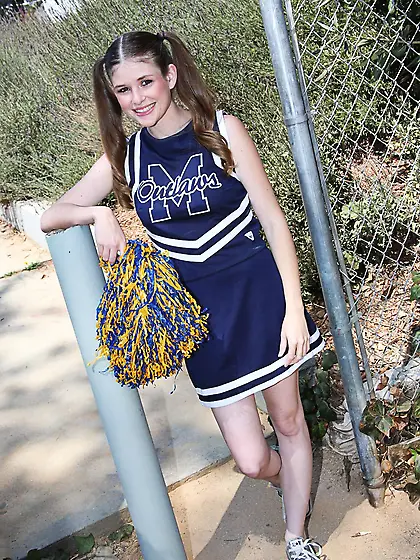 Naughty schoolgirl Lara Brookes gets her pussy drilled hard and