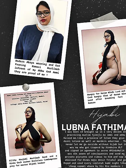 Lubna Fathima - Besharam muslimah rand of hindu