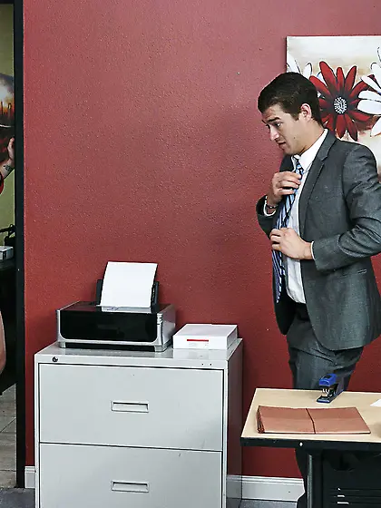 Teaser working up his courage with just her own hands here