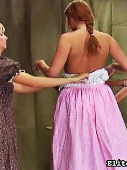 Pink dress redhead princess