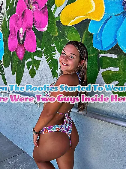 There were two guys inside her ass