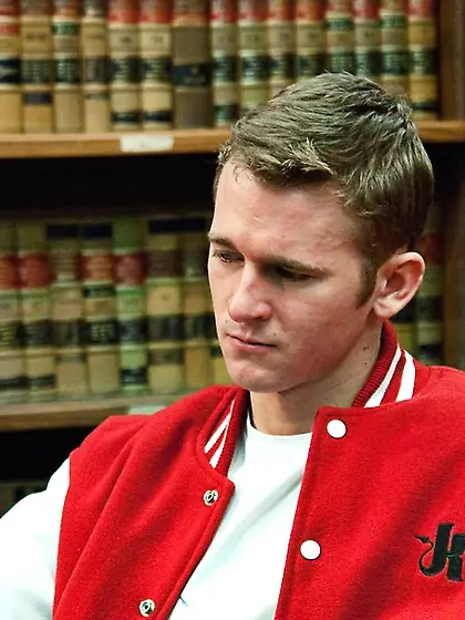 Handsome dude tied bald