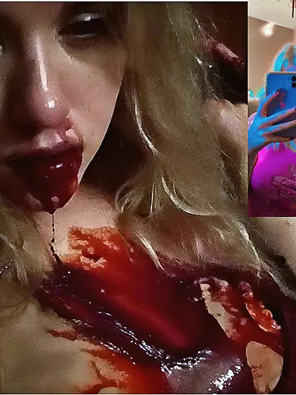 fukken bitch.  Angela Roberts deathfukk; S < SNAKE