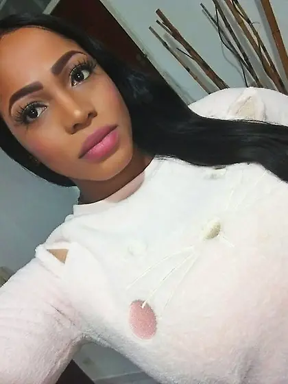 Ebony bisexual strap on