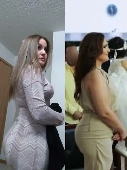 Mom(L)/ Aunt(R).  Which bitch has the bigger ass?