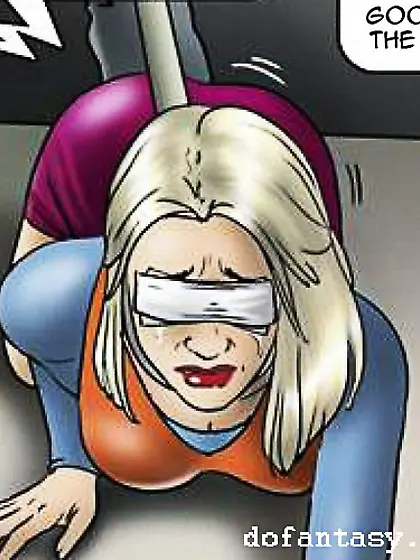 Amateur blindfold trick bondage