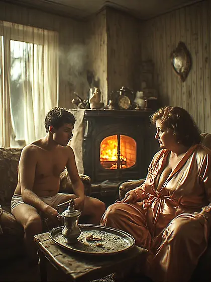 When father left the house,  Mom and I grew closer