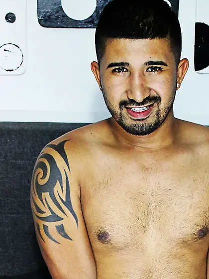 Latin gay aaroncat close