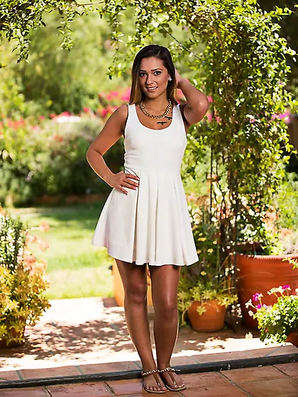 Two young American hotties get rid of their clothes and pose in