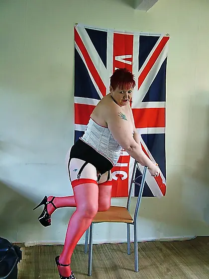 Spotty Basque And Stockings