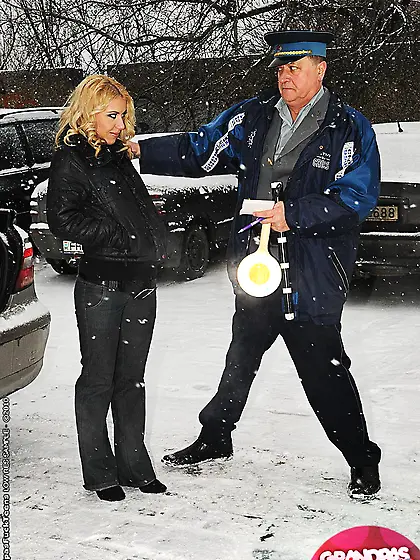 Old cop fucking hairy blonde teen Nikky Thorne