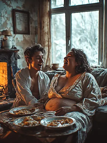 When father left the house,  Mom and I grew closer