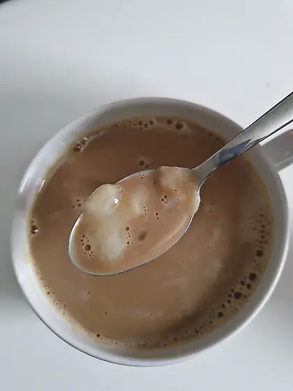 cumming big load into coffee