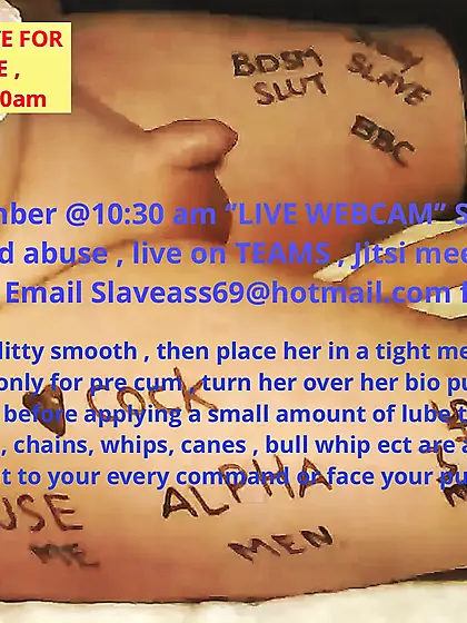 ‘’Live webcam’’ Sissy Slave for Men