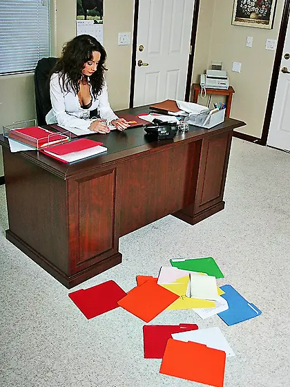 Big titted office secretary