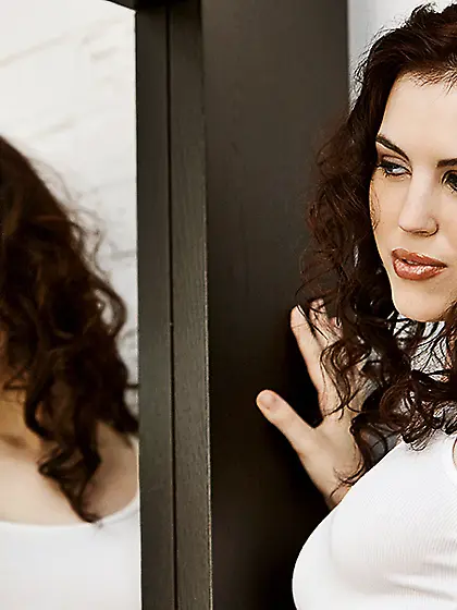 Milky white model babe