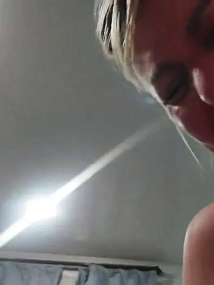 Son with the aunty in her garden house