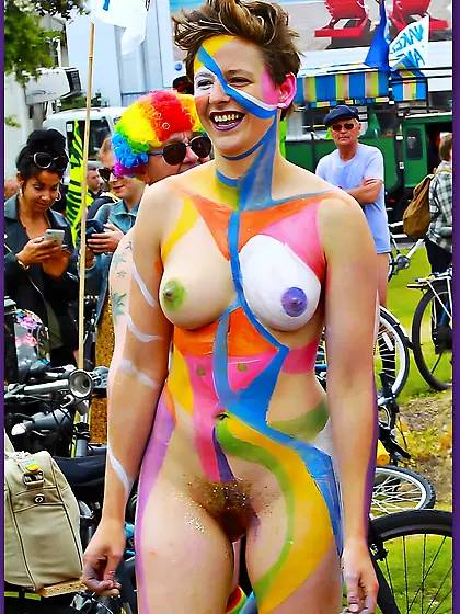 Lovely Bicycle Parade Erotica Art Beauty