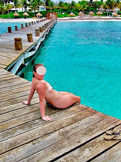 Nudist Babe in Public